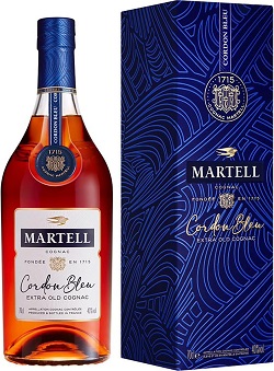 お酒 画像 マーテル コルドンブルー コニャック ブランデー 700ml 未開封品 箱入り