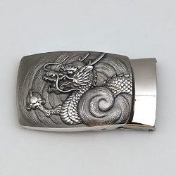銀製品 画像 シルバー925 バックル 龍