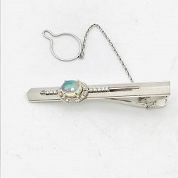 プラチナ製品 画像 Pt900 ネクタイピン オパール メレダイヤ