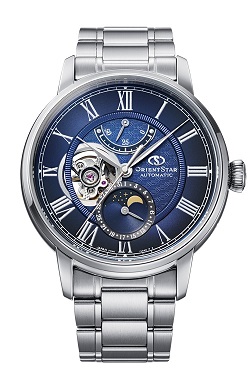 時計 画像 腕時計 メンズ オリエント ORIENT オリエントスター クラシック メカニカルムーンフェイズ 美品