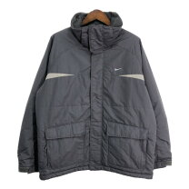 古着 画像 ナイロン中綿ジャケット グレー NIKE ナイキ サイズ170 ユニセックス 美品