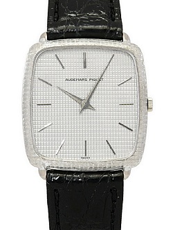 時計 画像 腕時計 メンズ オーデマピゲ Audemars Piquet ウルトラスリム スクエア 手巻き レザーベルト 美品