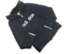 古着 画像 ジップアップパーカー 黒 adidas Mサイズ レディース 色あせ有