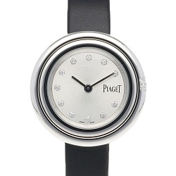 時計 画像 腕時計 レディース PiagetIAGET ポセション ダイヤ レザーベルト 美品