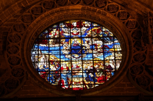 クリスマス ステンドグラスFlight into Egyptグラスマスターズ社