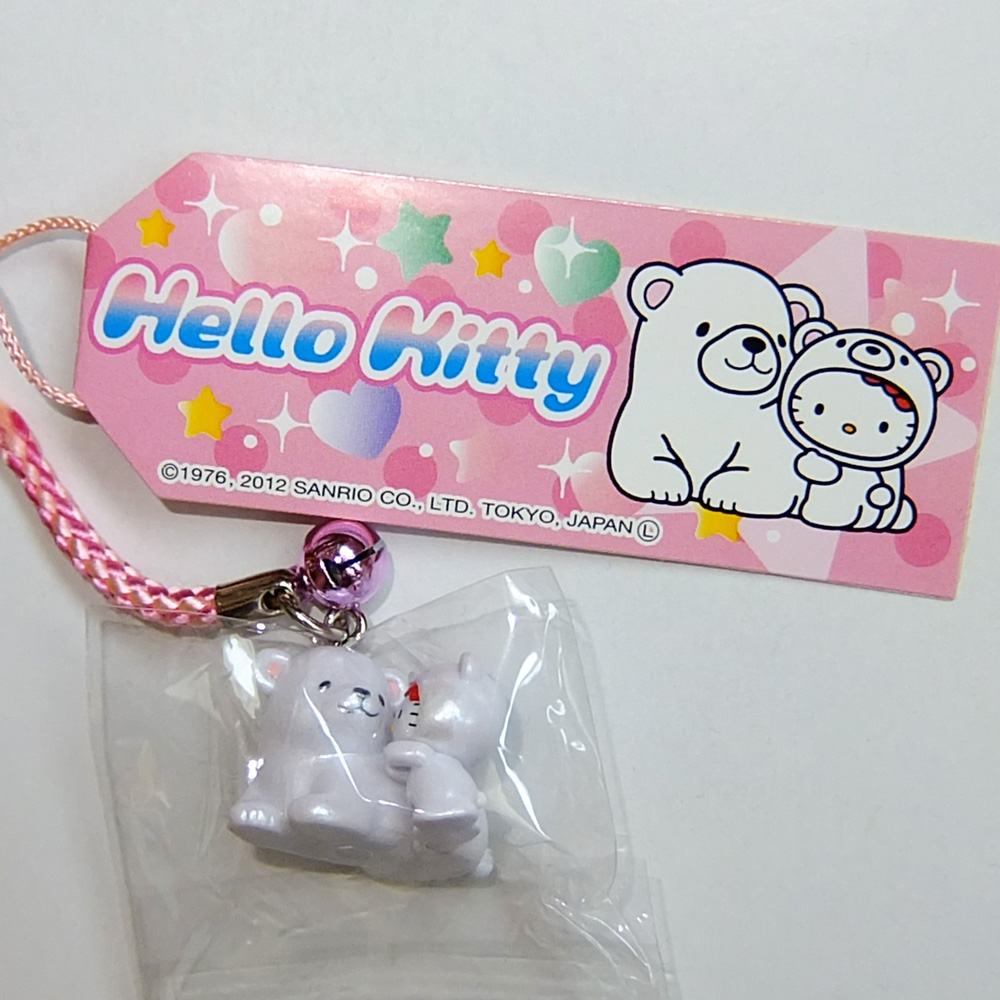 Hello Kitty 水族館 シロクマ 親子 根付け ストラップ Hello Kitty 水族館 シロクマ 親子 根付け ストラップ