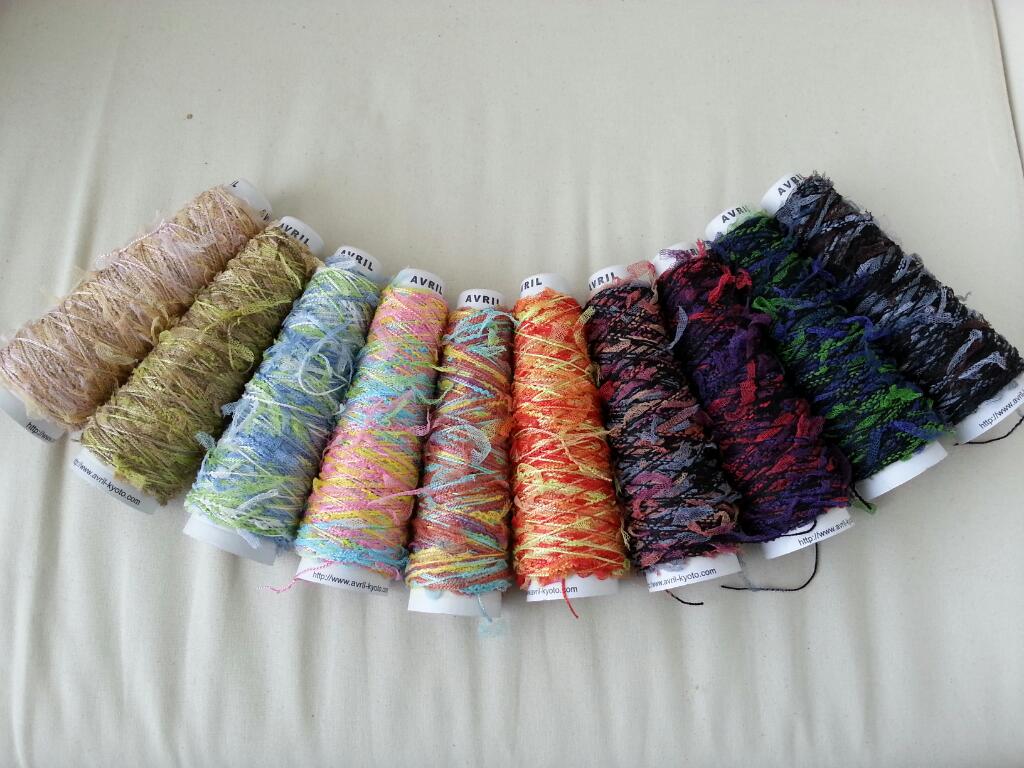 Avril アヴリル カラフルリボン アソート 糸 いろいろ チュール 4玉②3 Avril アヴリル カラフルリボン アソート 糸 いろいろ チュール6玉④2