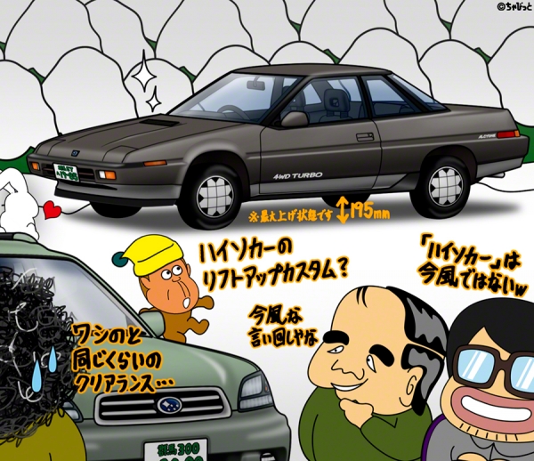 愛すべき古い車たち103 輝く初代[7]スバルアルシオーネ AX4/7/9 | ひま