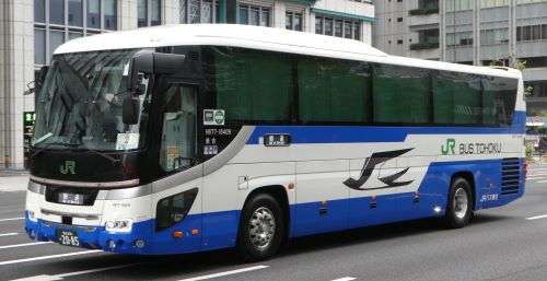 JRバス東北 　日野セレガ　北海道新幹線カラー(紫ライン)運用開始記念車両 JRバス東北 日野セレガ 北海道新幹線カラー(紫ライン)運用開始