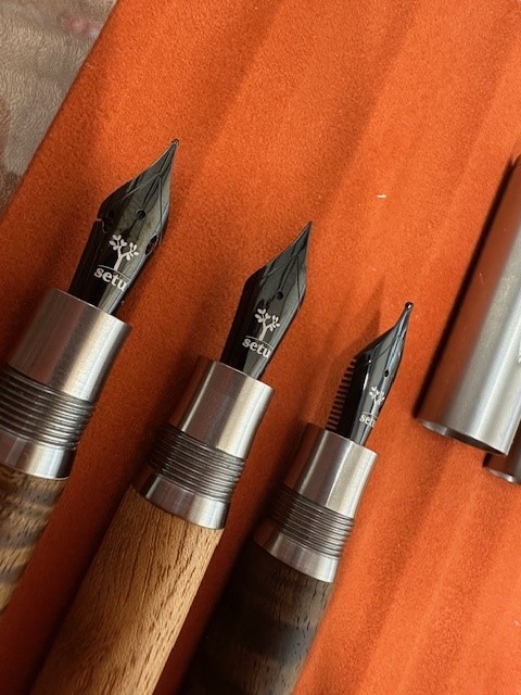新宿個展 新作 万年筆(仮名ステンキャップ万年筆） その1、その2