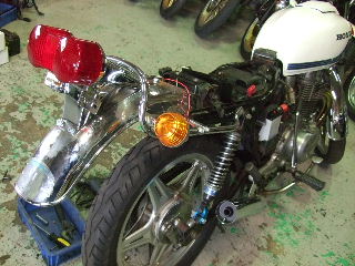 ホーク バブ リアフェンダー サンパチテール CB250T CB400T