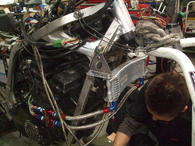 CBR 400F オイルクーラー