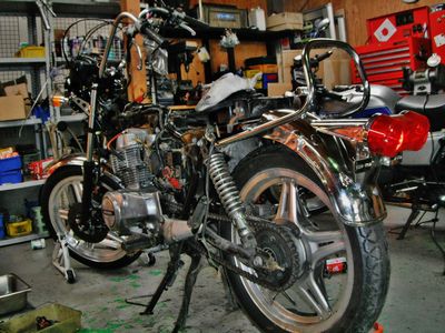 ホーク バブ リアフェンダー サンパチテール CB250T CB400T
