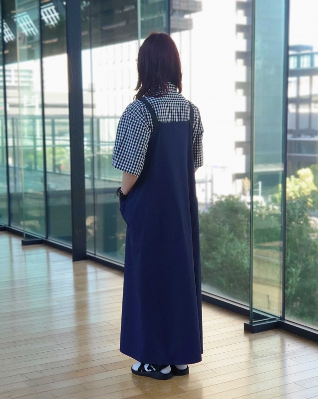 636【140】シャーリーテンプル　ぶどうバスケット　ジャンパースカート　ブルー 思いっきり動けるストレッチ素材のジャンパースカート！！【ささしま