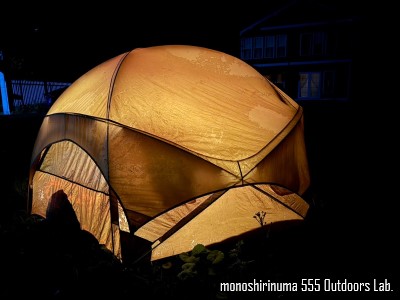 WILDERNESS EXPERIENCE TENT EQUINOX近影 | モノシリ沼