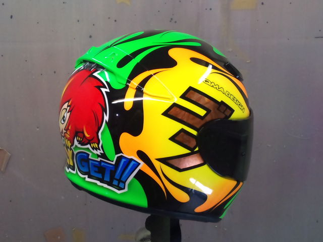 新作カスタムペイントヘルメット（オートレース用ヘルメット