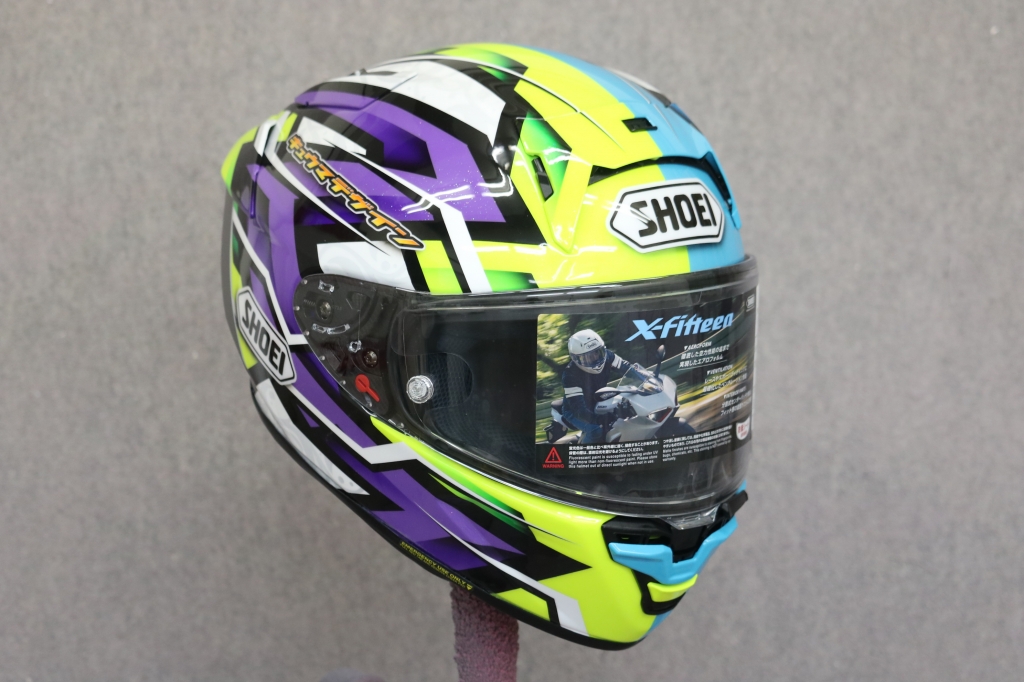 SHOEI X-14 ヘルメット 伝わっ 青/黄/白 SHOEI X-14 ヘルメット 伝わっ 青/黄/白