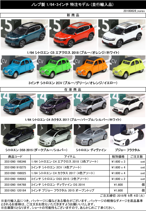 NOREV (ノレブ) 1/64 3インチ 特注モデル （並行輸入品