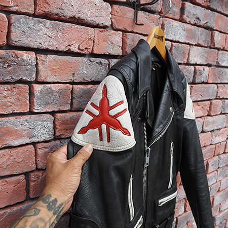 バークボックス 裏キルティング レザー ライダースジャケット 38