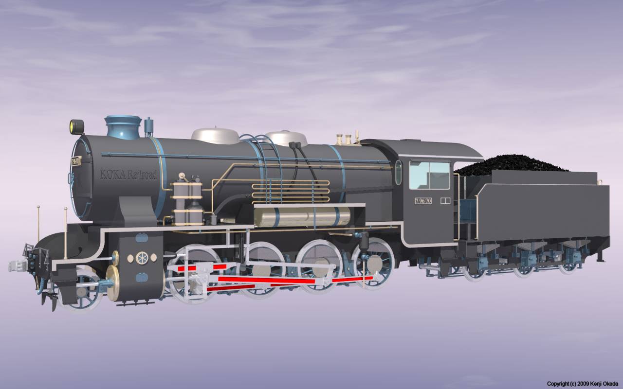 蒸気機関車9600形のモデリング完成 | KOKAのつぶやき 蒸気機関車9600形のモデリング完成 | KOKAのつぶやき