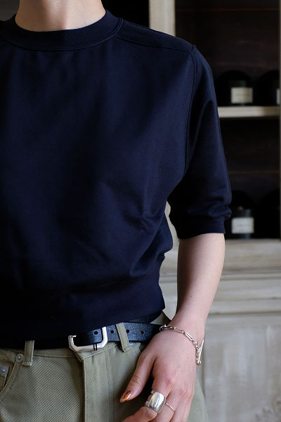 【AURALEE/オーラリー】SWEAT HALF SLEEVED P/O AURALEE】ELASTIC HIGH GAUGE SWEAT HALF SLEEVE P/O | CIENTO BLOG
