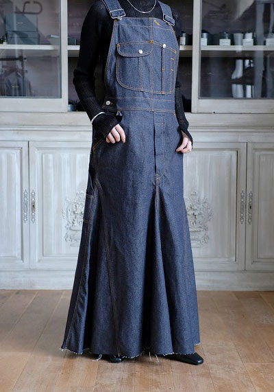 マディソンブルー ロングサロペットジャンパースカートMADISON BLUE