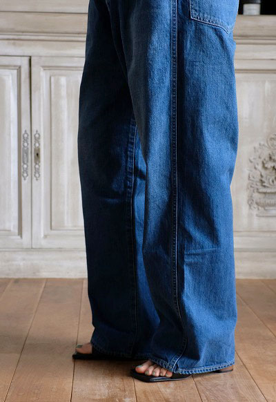 chimala　DENIM WAIST ADJUSTABLE PANTS　32 Chimala Unisex 12oz Wide Width Denim Waist Adjustable Pants