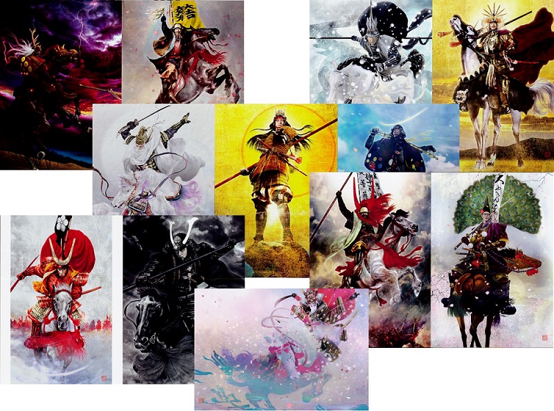 正子公也氏 武将画ポストカード【IAPONIA】12種セット販売開始