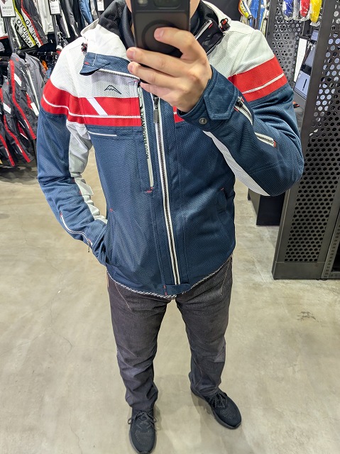 クシタニ メッシュ ジャケット 青 メッシュジャケット4種着てみました： KUSHITANI三鷹店
