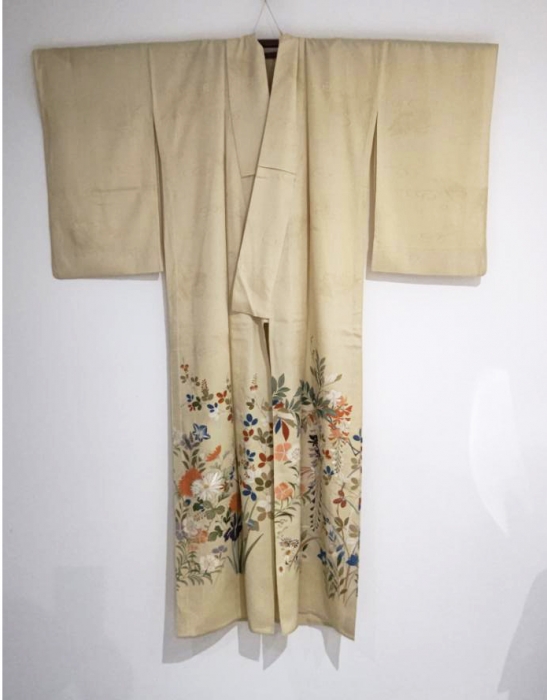 刺繍たっぷりな裾模様単衣＆お仕立て品萩と桔梗絽名古屋帯 | は