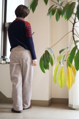 新品 hannes roether ハネスルーザー ワイドシルエット ロング 