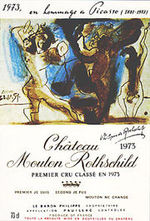 Picasso memorial wine label