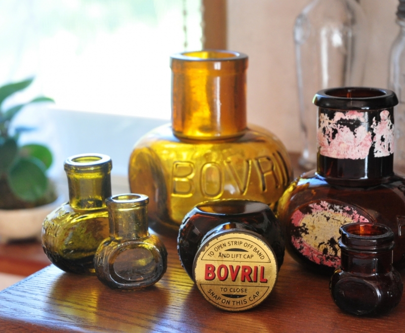 特大★ 16オンス・BOVRIL アンティークボトル 特大☆ 16オンス・BOVRIL アンティーク アンバーカラーボトル