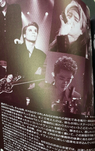DIE IN CRIES ファンクラブ　ヴェルトの眼の会報  8冊セット DIE IN CRIES ファンクラブ ヴェルトの眼の会報 8冊セット