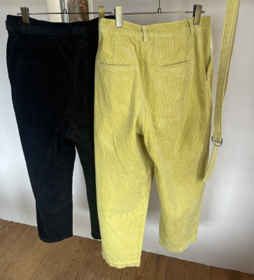 新品】homspun イエローのコーデュロイパンツ 【公式通販】