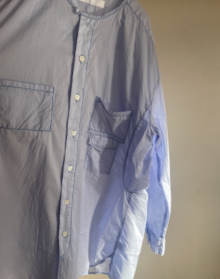 homspun ロングコットンシャツ homspun 80/1コットンロングシャツ | MONDAY STORE