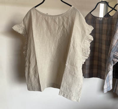 GW最終価格　未使用　miho umezawa リネンブラウス miho umezawa リネンフリルブラウス＆リラックスパンツ | MONDAY STORE
