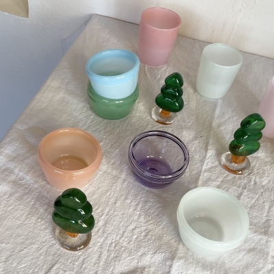 辻美友子 ガラスのツリー、コップ、ボウル | MONDAY STORE