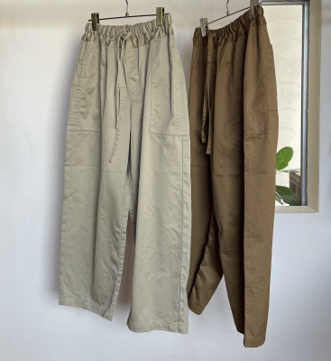 homspun 高密度ウェポンギャザーパンツ | MONDAY STORE