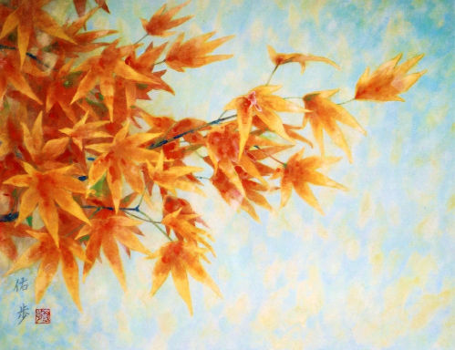 日本画　紅葉　模写 日本画 紅葉 模写 7c3c8ea5ba395b62f84b839f4f2ae2