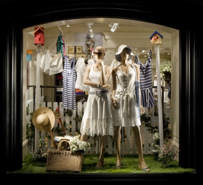 ラグビー・ラルフローレン様 ショーウィンドウディスプレイ使用例