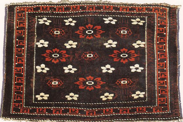 ✦80s vintage✦290cm×93cmバルーチラグミナハニ文様