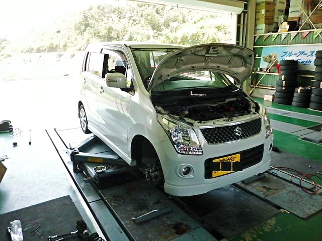 ワゴンR ファイナルコネクション車高調 取り付け~♪ | カー ワゴンR ファイナルコネクション車高調 取り付け~♪ | カー