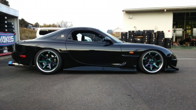 Work Kiwami Rx7 RX7 WORK WORKEMOTION T7R 2P アステリズムブラック 装着~♪ - 20171225_1750871.jpg