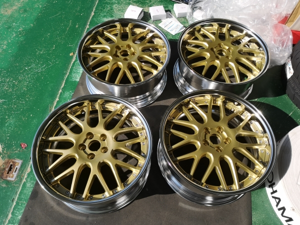 WORK LANVEC LM1（ワーク ランベック）ゴールド 20インチ WORK 20インチ 10.0J ステップリム (REVERSE) DEEP RIM Odisk ワーク