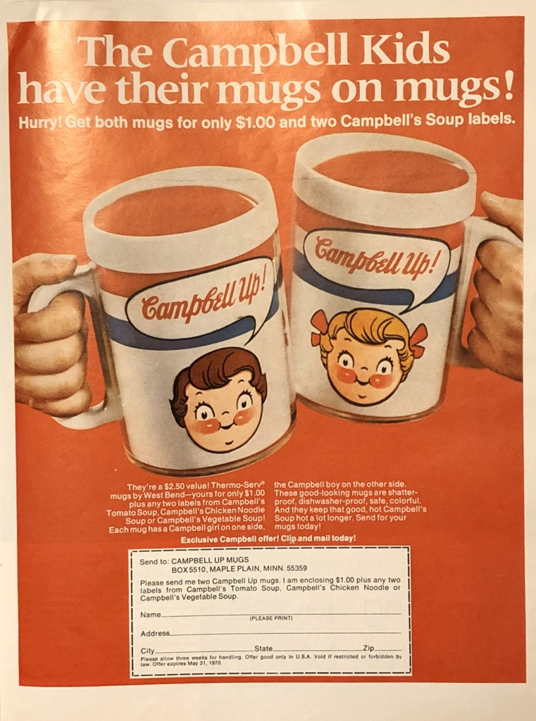 希少 未使用 キャンベルキッズ 食器4点セット 2箱 2001年製 ☆70'sアメリカ製キャンベル・スープ・カンパニー・キャンベル