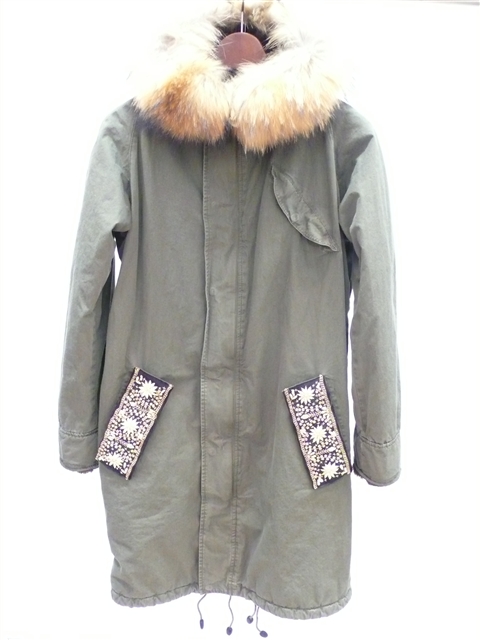 MR&MRS ITALY ARMY PARKA リアルファー モッズコート XS