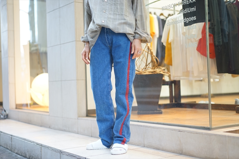 UNUSED(アンユーズド)/Levi's 501 Remake Denim Pants/Bordeaux  Lineを使ったスタイルサンプルのご紹介です。 - 20190805_2223053.jpg