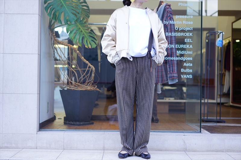SUNSEA CAFFE MOCHA JACKET＆PANTS セットアップ SUNSEA(サンシー)の最新作、Cafe Mocha TEKETEKE Pantsを使った