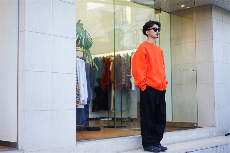 gourmet jeans(グルメジーンズ)Camber Crew Sweat/Orange/を使った 